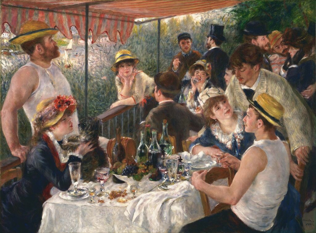 Scène conviviale de Renoir illustrant les bienfaits de l’art sur le cerveau et le lien social