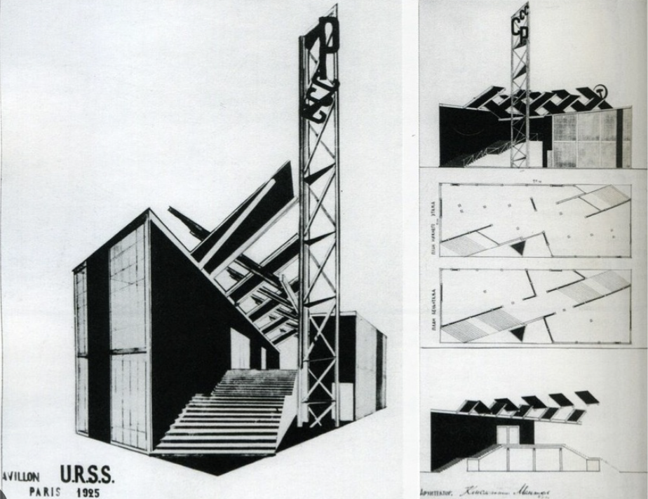 Une architecture audacieuse, avec des formes asymétriques et des structures en bois.