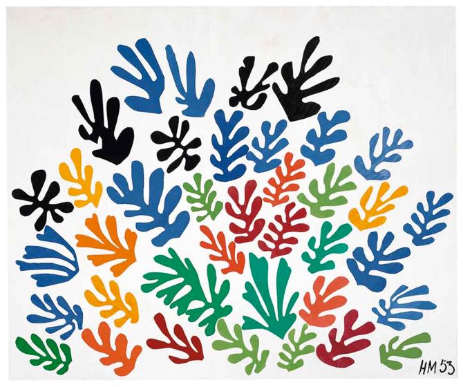 La Gerbe de Matisse illustre la vitalité retrouvée par la couleur et le mouvement.