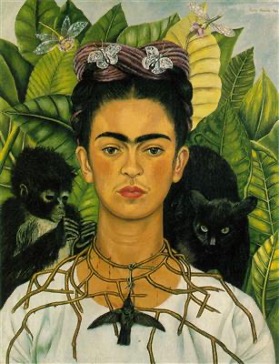 Dans Autoportrait avec singes, Frida Kahlo se représente entourée d’animaux, figures récurrentes de son univers intime. Peindre était pour elle un rituel quotidien, une manière de transformer la douleur, les émotions et les pensées en images. Ses autoportraits fonctionnent comme un journal visuel : répéter le geste de se peindre lui permettait de mieux se comprendre et de tenir debout.