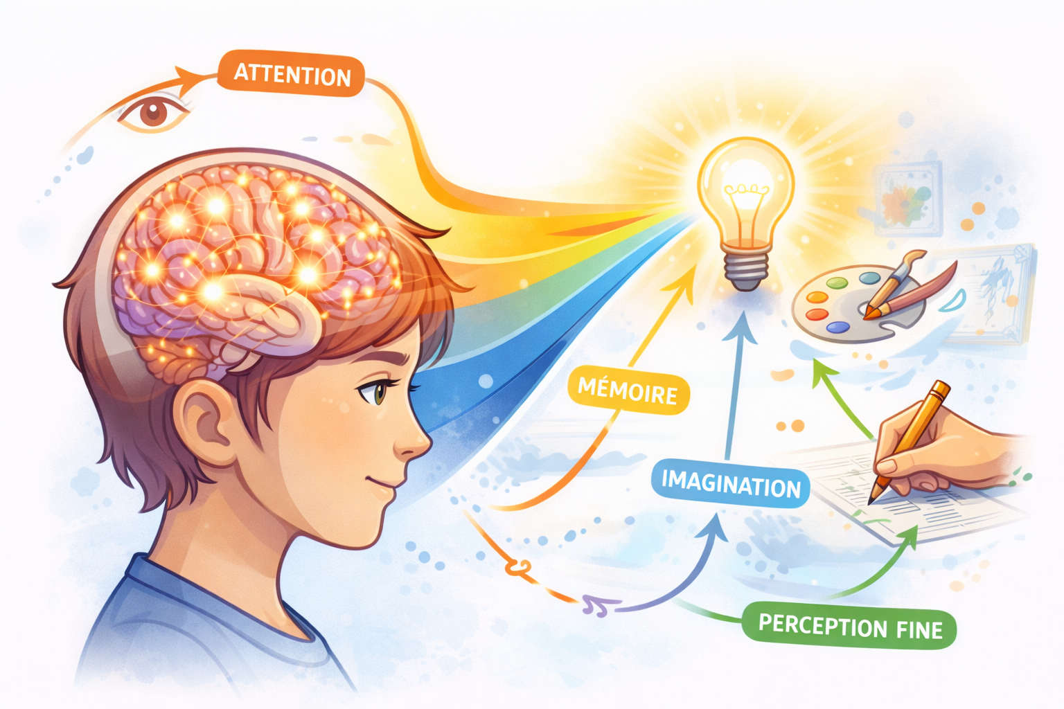 orienter intensité émotionnelle attention mémoire imagination perception fine créativité