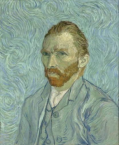 autoportrait Van Gogh expression pinceau mouvement 1889