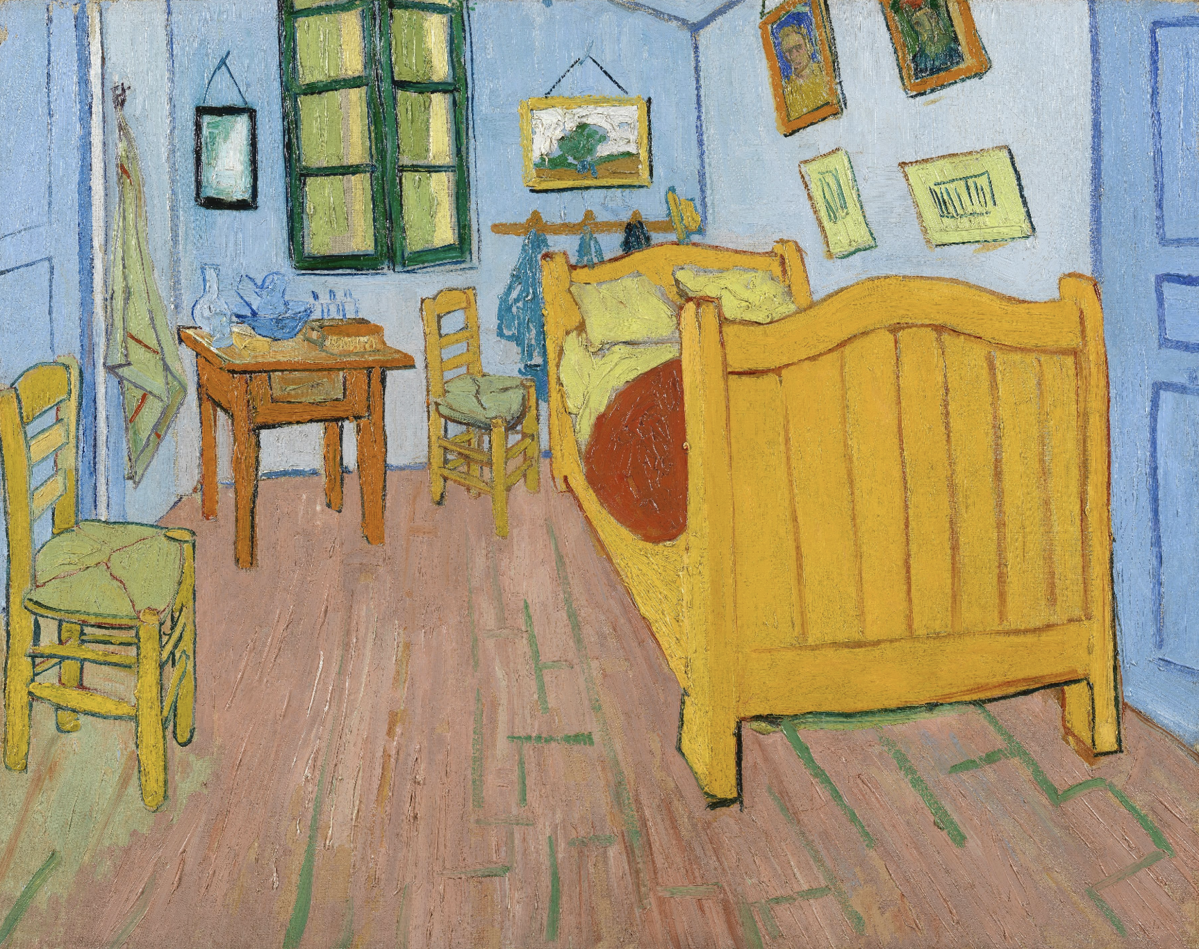 la chambre à arles van gogh peinture intérieur couleurs expression émotion