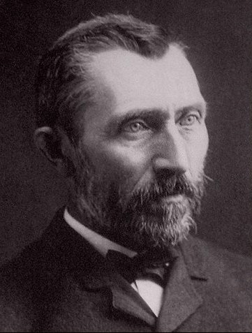 photo de Vincent Van Gogh en noir et blanc