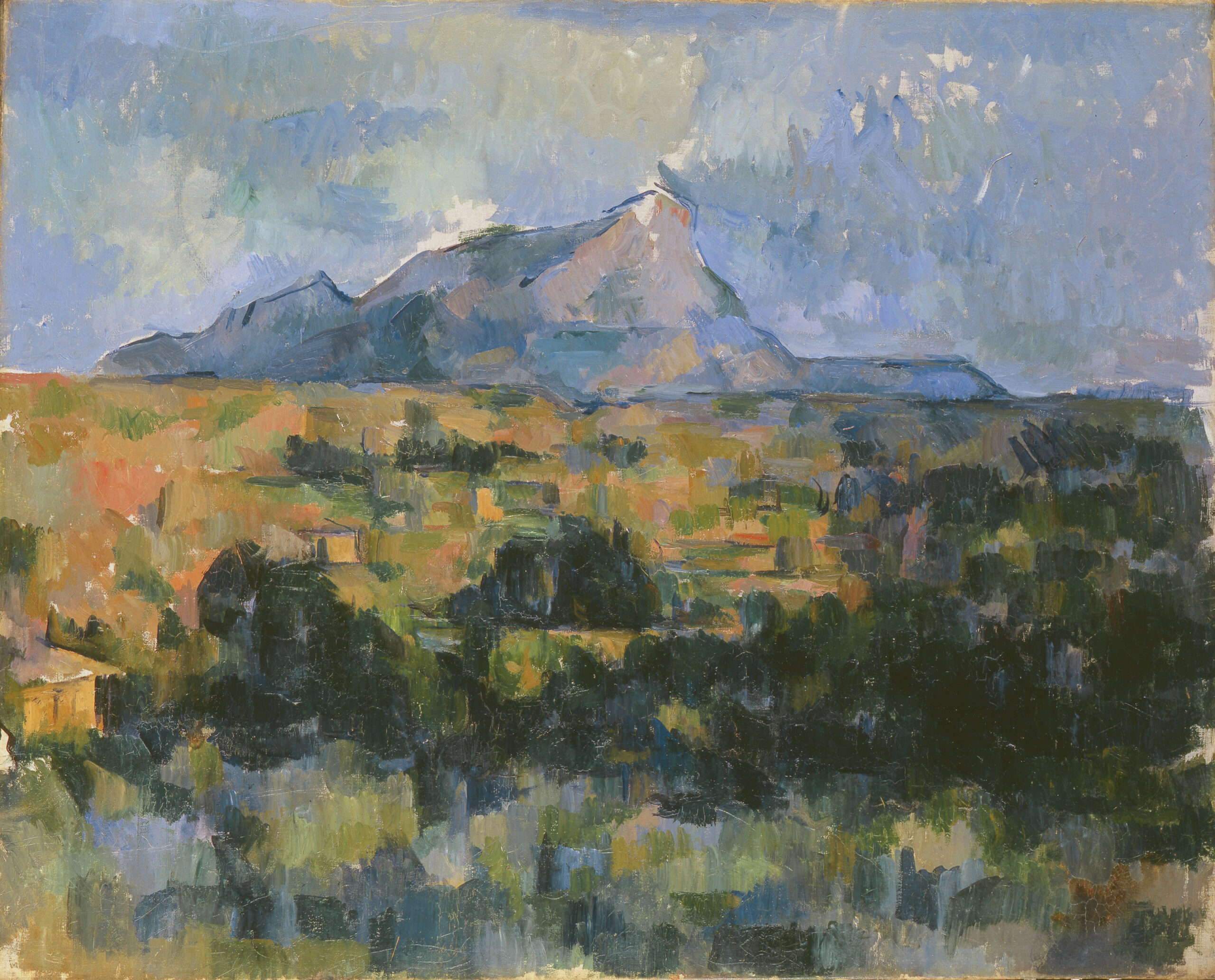 montagne Cezanne structure plans couleur construction paysage