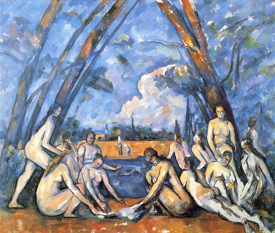 Cezanne grandes baigneuses composition structure figures géométrie