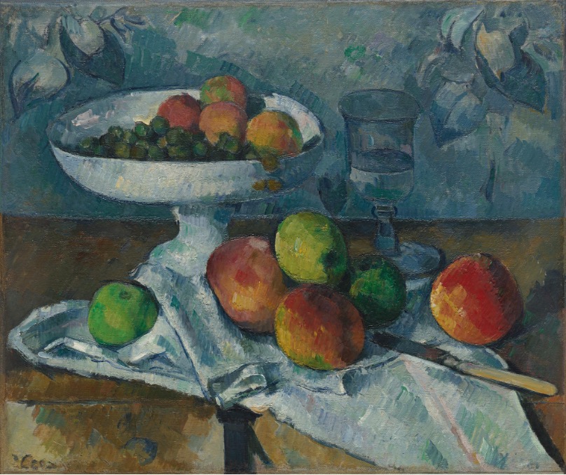 nature morte Cezanne pommes volume construction formes simples