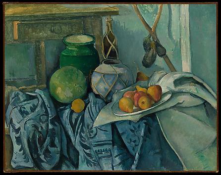 nature morte Cezanne pommes- poires structure regard analyse simple