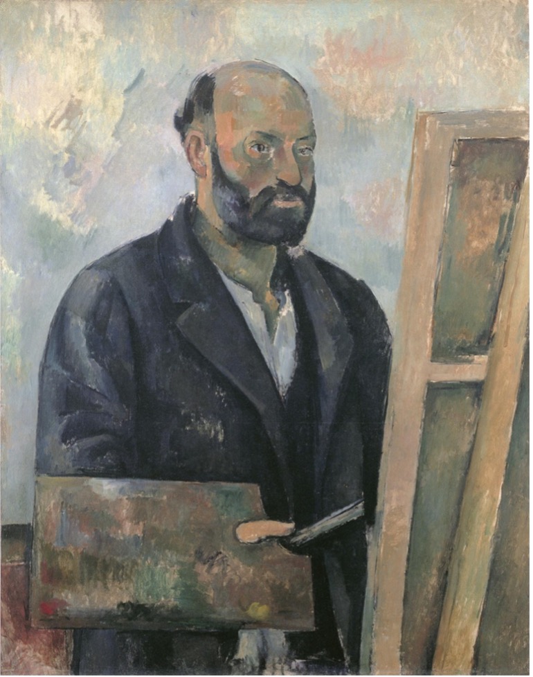 autoportrait Paul Cezanne peinture regard intense artiste concentration